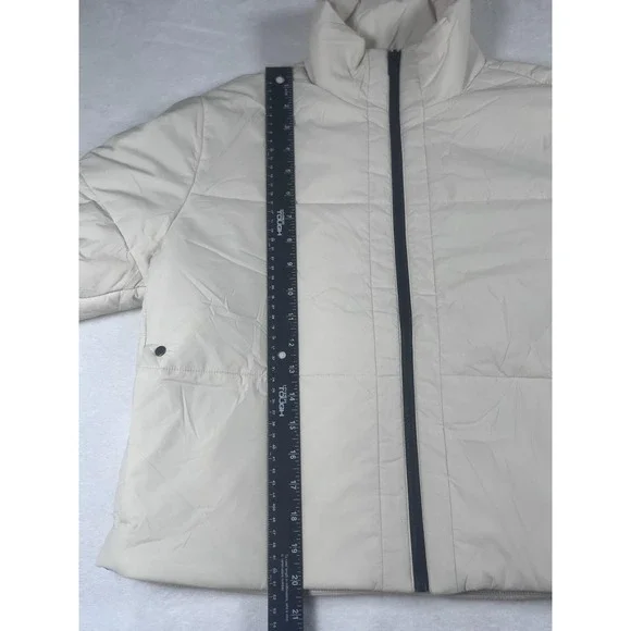 Vuori Jacket Women's Small White Primaloft Insulated Full Zip Puffer Winter Warm - Picture 14 of 16